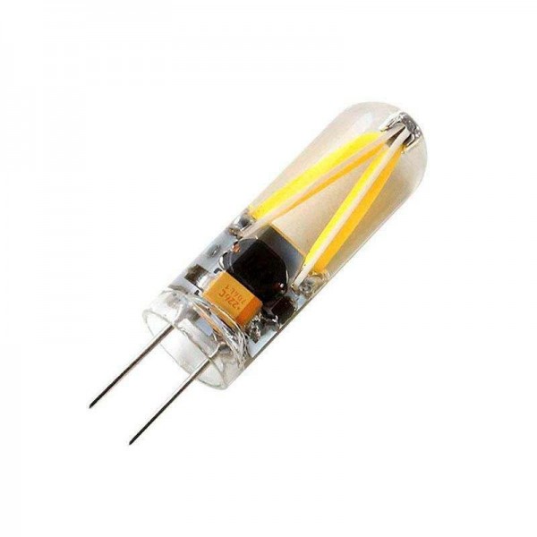 Lâmpada LED G4 AC/DC 12V Filamento COB 2W 320 Graus Branco
