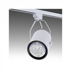 Foco Carril LED 12W 1200Lm 30000H Taylor Preto Branco Quente - PL218014-WW-B - 8435402512158