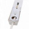 Carril Monofásico 1 m com Conector Branco - PL218000CARRIL/EN - 8435402511496