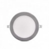 LED Downlight Slimline Circular Ecoline 225M 18W 1350lm 30000H Prata Branco - GR-RDP1305-18W-W - 8435402525110
