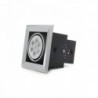 LED Downlight Quadrado 7W 700lm 30000H Branco - PL304040W - 8435402515494