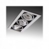 LED Downlight Rectangular 9W 900lm 30000H Branco Quente - PL304038W-WW - 8435402515487