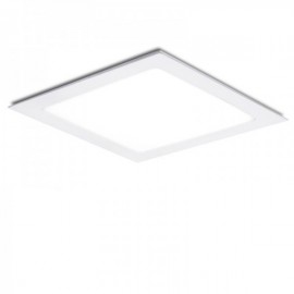 LED Downlight Slimline Quadrado Ecoline 225mm 18W 1350lm 30000H Branco Quente - JL-GP-LZ-6-WW - 8435402505679