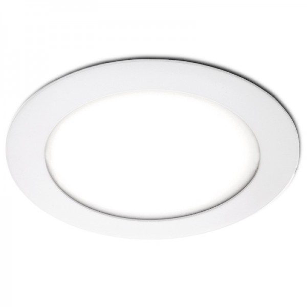 LED Downlight Slimline Circular Ecoline 120mm 6W 400lm 30000H Branco - JL-GP-LZ-1-W - 8435402505600