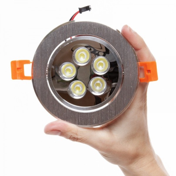 LED Downlight Ecoline Circular 5W 500lm 30000H Branco Quente - HO-LEDDOWN-5W-WW - 8435402505068