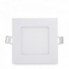 LED Downlight Slimline Quadrado Ecoline 120mm 6W 400lm 30000H Branco - JL-GP-LZ-4-W - 8435402505631