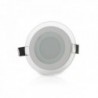 LED Downlight Circular Com Vidro 95mm 6W 450lm 30000H Branco Quente - GR-MB01-6W-WW - 8435402524793