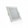 LED Downlight Quadrado Com Vidro 200X200mm 15W 1150lm 30000H Branco Quente - GR-MB02-15W-WW - 8435402524830