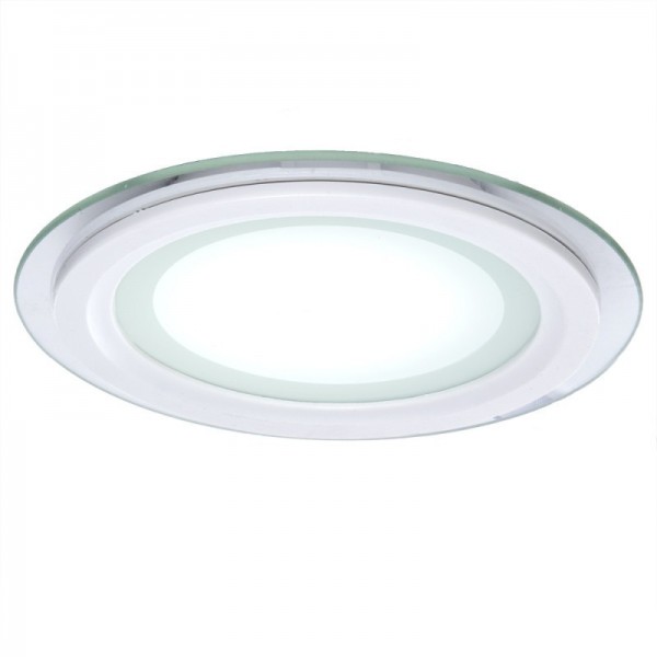 LED Downlight Circular Com Vidro 200mm 15W 1150lm 30000H Branco Quente - GR-MB01-15W-WW - 8435402524762