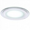 LED Downlight Circular Com Vidro 200mm 15W 1150lm 30000H Branco Quente - GR-MB01-15W-WW - 8435402524762