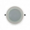 LED Downlight Circular Com Vidro 200mm 15W 1150lm 30000H Branco Quente - GR-MB01-15W-WW - 8435402524762