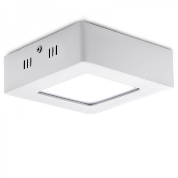 Painel LED Quadrado Montagem em Superfície 120mm 6W 470lm 30000H Branco - GR-MZMD02-6W-W - 8435402524915