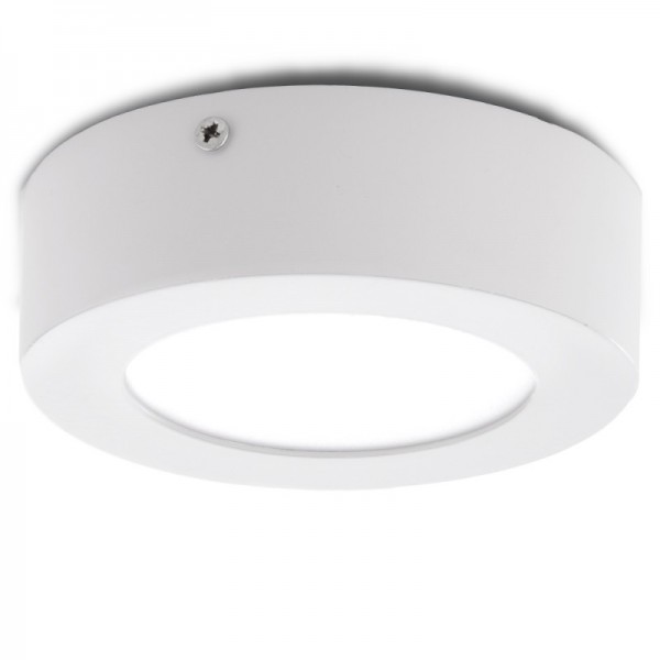 Luminária de Teto LED Circular Montagem em Superfície 120mm 6W 470lm 30000H Branco - GR-MZMD01-6W-W - 8435402524878