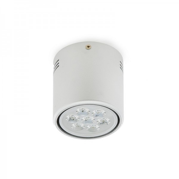 Downlight Montado em Superfície LED Alumínio 7W 700lm 30000H Branco Frio - HO-DOWNSUP7W-A-CW - 8435402504948