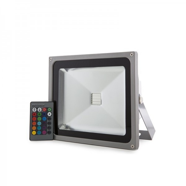 Projetor LED IP65 30W RGB Controle Remoto RGB - JWSFL30RGB - 8435402506027