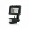 Projetor LED IP65 Detector de Movimento 10W 850 lm 30000H Branco - BQFS11510W-PIR - 8435402500551