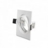 Aro Downlight Inclinável Quadrado Alumínio Branco 83 mm - HO-ARO-2008 - 8435402504795