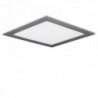 LED Downlight Slimline Quadrado Ecoline 224M 18W 1350lm 30000H Prata Branco - GR-RDP1405-18W-W - 8435402525165
