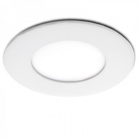 LED Downlight Slimline Circular Ecoline 90mm 3W 230lm 30000H Branco Quente - GR-RDP01-3W-WW - 8435402525011