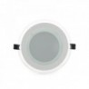 LED Downlight Circular Com Vidro 160mm 12W 900lm 30000H Branco - GR-MB01-12W-W - 8435402524731