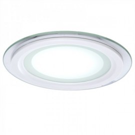 LED Downlight Circular Com Vidro 160mm 12W 900lm 30000H Branco Quente - GR-MB01-12W-WW - 8435402524731