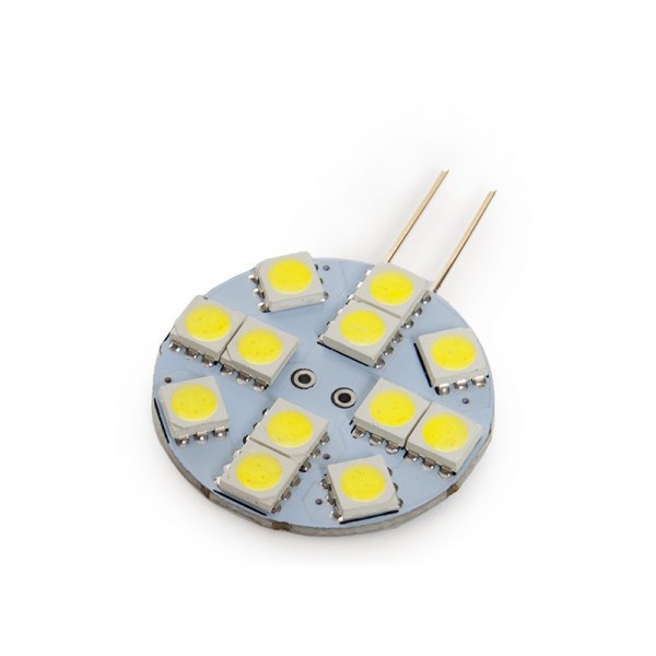 Lâmpada LED G4 SMD5050 2,4W 180Lm 30000H Branco - KD-G4-12-2,4W-5050SMD-W - 8435402530220