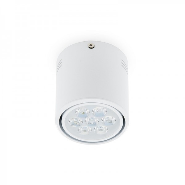 Downlight Montado em Superfície LED Branco 7W 700lm 30000H Branco - HO-DOWNSUP7W-W-W - 8435402530749