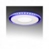 LED Downlight Circular Com Vidro Duo Branco/Azul 130mm 10W 800lm 30000H Branco Frio - GR-LHMB01-10W-CW - 8435402528555