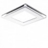 LED Downlight Quadrado Com Vidro Duo Branco/Azul 160X160mm 15W 1200lm 30000H Branco Quente - GR-LHMB02-15W-WW - 8435402528654