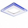 LED Downlight Quadrado Com Vidro Duo Branco/Azul 130X130mm 10W 800lm 30000H Branco - GR-LHMB02-10W-W - 8435402528593