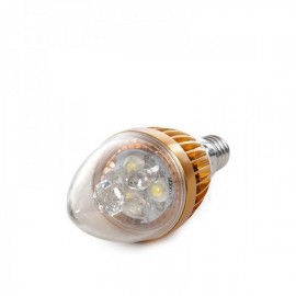 Lâmpada LED de Vela E14 3W 12 V AC/DC 240 lm 30000H Branco - JL-12V-E14-3W-W - 8435402532286