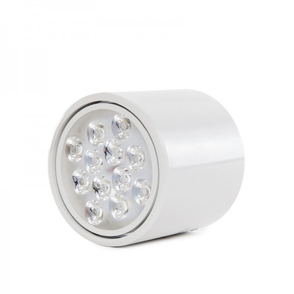 Downlight Montado em Superfície LED Branco 12W 1200lm 30000H Branco Quente - HO-DOWNSUP12W-W-WW - 8435402534570