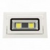 LED Downlight Rectangular Inclinável COB 40W 3600lm 30000H Branco Quente - HO-DRECTBAS-40W-WW - 8435402534778