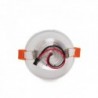 LED Downlight 100mm Moldura de Prata 5W 370-400lm 30000H Branco Frio - PCE-DL5W-P-CW - 8435402538196