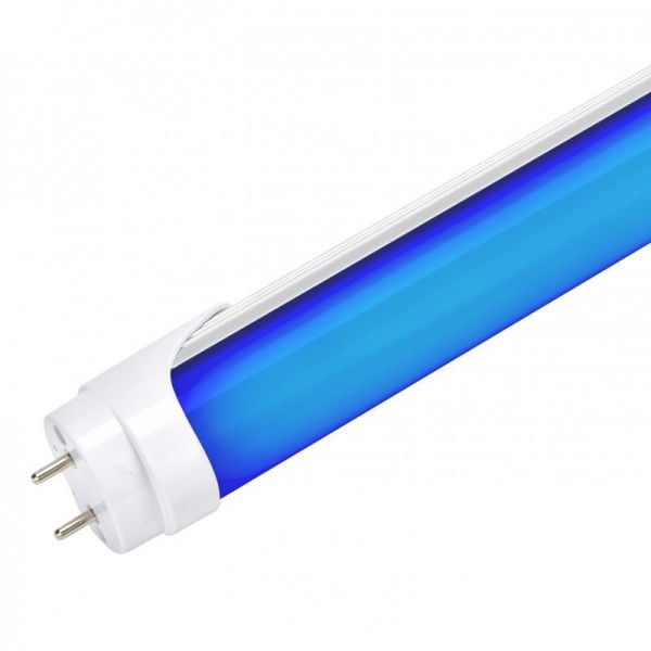 Tubo de LED 120 cm T8 18W 30000H Difusor Milky -  Azul - NE-T8-1200-18W-B-O - 8435402536642