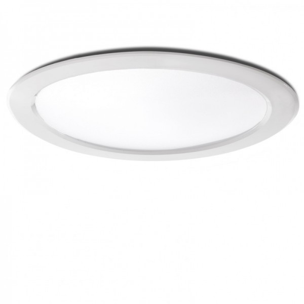 LED Downlight Circular 24W 2160lm 30000H Corte 184mm Branco Quente - HO-PCE-24W-190-WW - 8435402537328