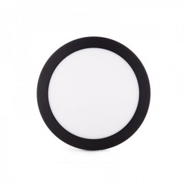 Luminária de Teto LED Circular Montagem em Superfície 215mm 18W 1450lm 30000H Preto Branco - HO-JM18WR-B-W - 8435402534358