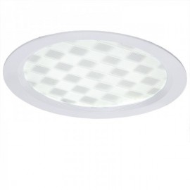 LED Downlight Slimline Circular Cuadricula 220mm 18W 1440lm 30000H Branco Quente - NS-PAL-18W-N6-WW - 8435402537557