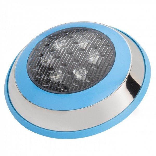 Foco LED para Piscina Montagem em Superfície 230 mm 6W Multicores com Controle Remoto RGB - KD-FPS-44-6W-RGB - 8435402539209