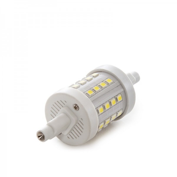 Lâmpada LED R7S 78 mm 360º SMD2835 6W 600Lm 50000H Branco Frio - TI-R7S-360-6W-78-CW - 8435402542988