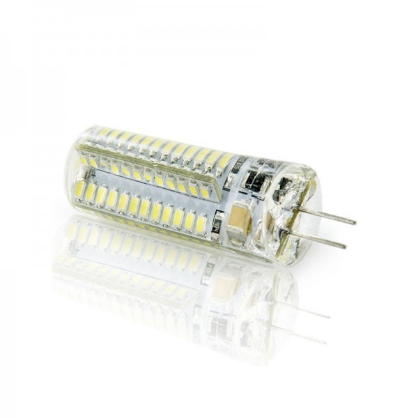 Lâmpada LED G4 96 X SMD3014 220V-240V 5W 300Lm 30000H Branco Quente - HO-G4-5W-96-WW - 8435402544135