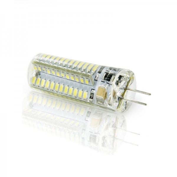 Lâmpada LED G4 96 X SMD3014 220V-240V 5W 300Lm 30000H Branco Frio - HO-G4-5W-96-CW - 8435402544135