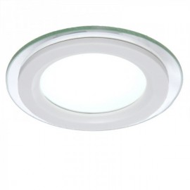 LED Downlight Circular Com Vidro 95mm 6W 450lm 30000H Branco - GR-MB01-6W-O-W - 8435402548492