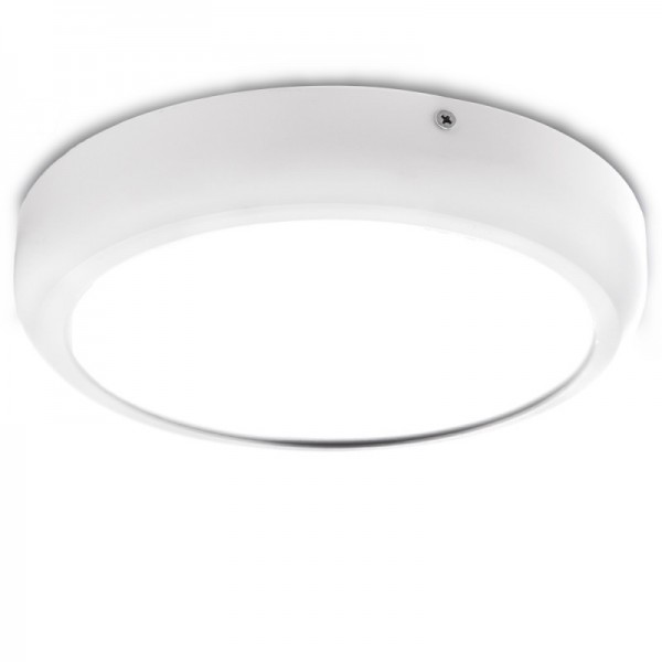 Luminária de Teto LED Circular Montagem em Superfície Style 220mm 18W 1440lm 30000H Branco - GR-RDMZ01-18W-W - 8435402547648