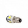 Lâmpada LED E10 12VDC 1W 5 X SMD5050 Branco Quente - CA-E10-5MD5050-WW - 8435402552529