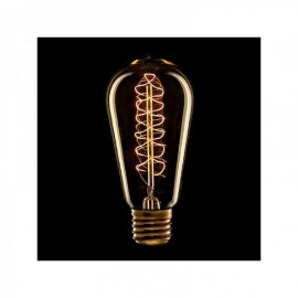 Lâmpada Vintage Edison Vórtice E27 St58 25W Branco Quente - AM-AV585 - 8435402554387