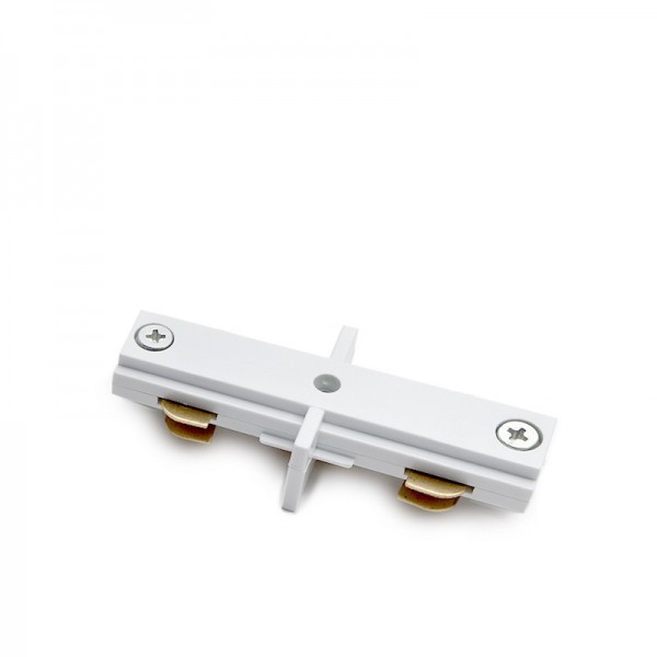 Conector em Linha Reta de Carril 2 Fases Branco - PL218000R-T-W - 8435402556114