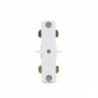 Conector em Linha Reta de Carril 2 Fases Branco - PL218000R-T-W - 8435402556114