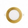 LED Downlight Slimline Circular 120mm 6W 480lm 50000H Ouro Branco Quente - GL-CL-R6N-G-WW - 8435402555643