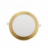LED Downlight Slimline Circular 225mm 18W 1300lm 50000H Ouro Branco Quente - GL-CL-R18N-G-WW - 8435402555728